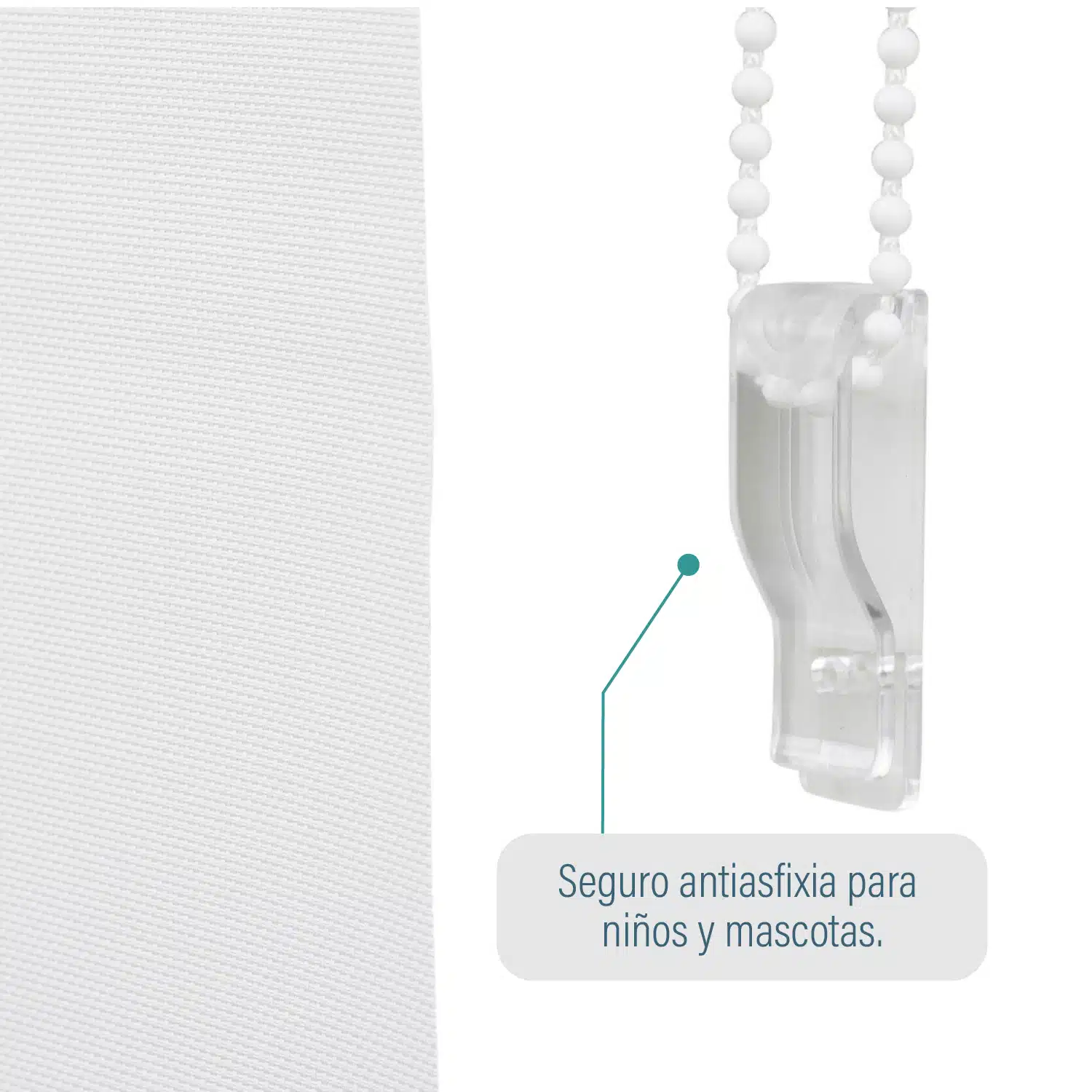 Cortina Roller Sunscreen Blanco 120 X 165 Cm Sunfree - Imagen 4
