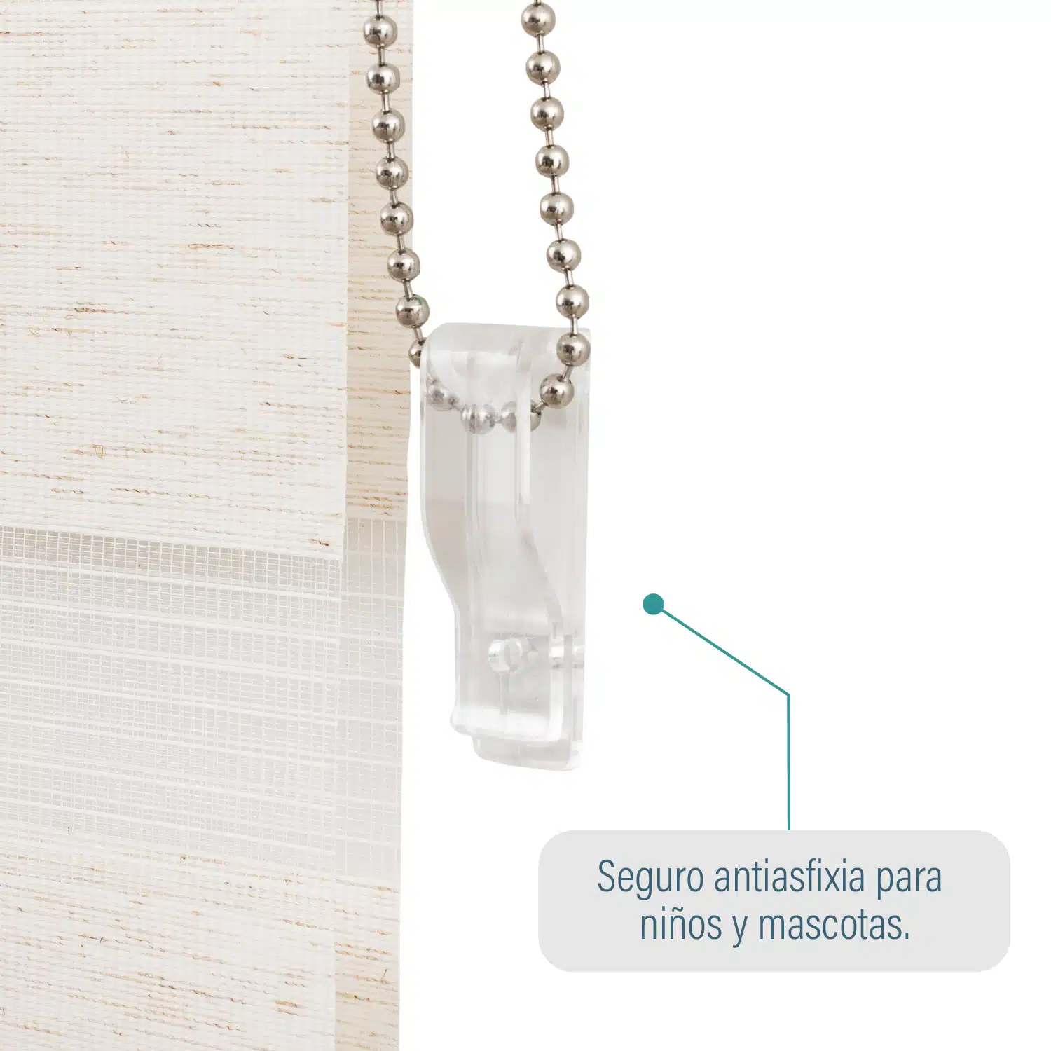 Cortina Roller Duo Zebra Día y Noche Textura 160 X 165 Cm Sin Cenefa Sunfree - Imagen 4