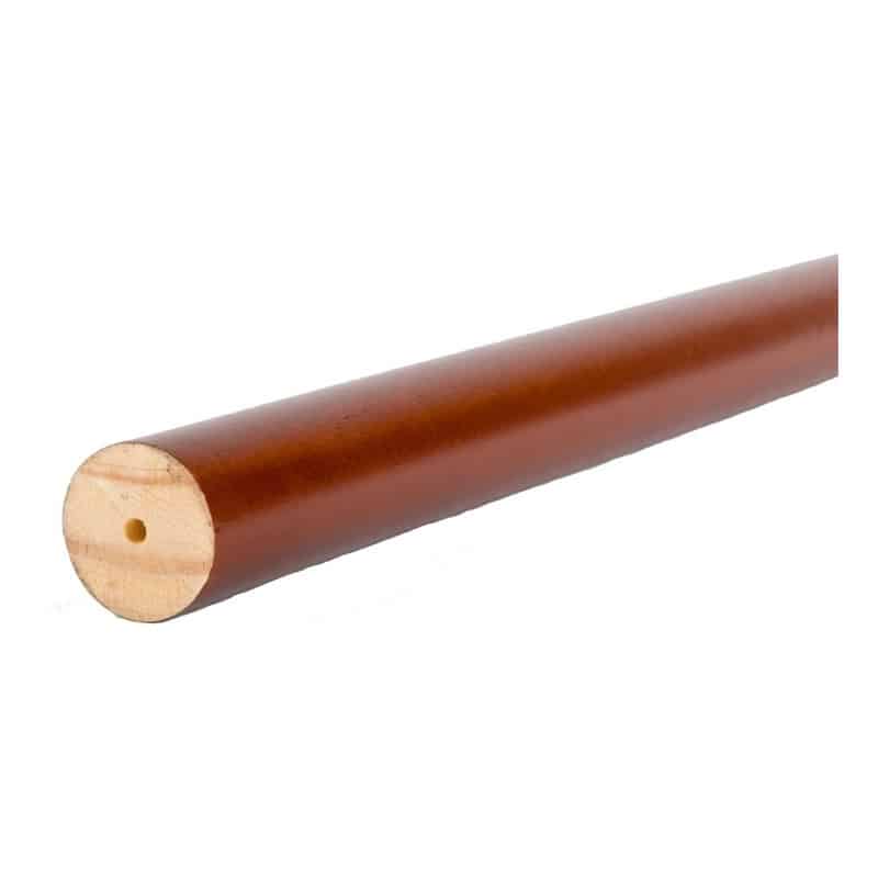 Barra De Madera Color Chocolate De 19 Mm X 1.50 Mt