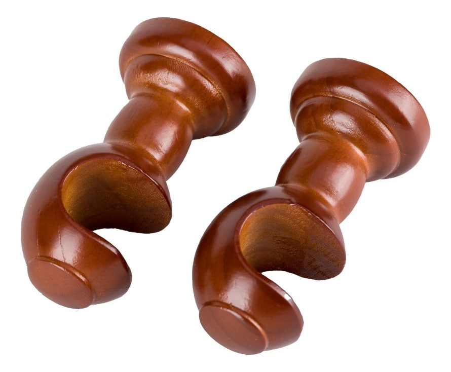 Pack 2 Unidades Soporte Simple De Madera Chocolate 19 Mm