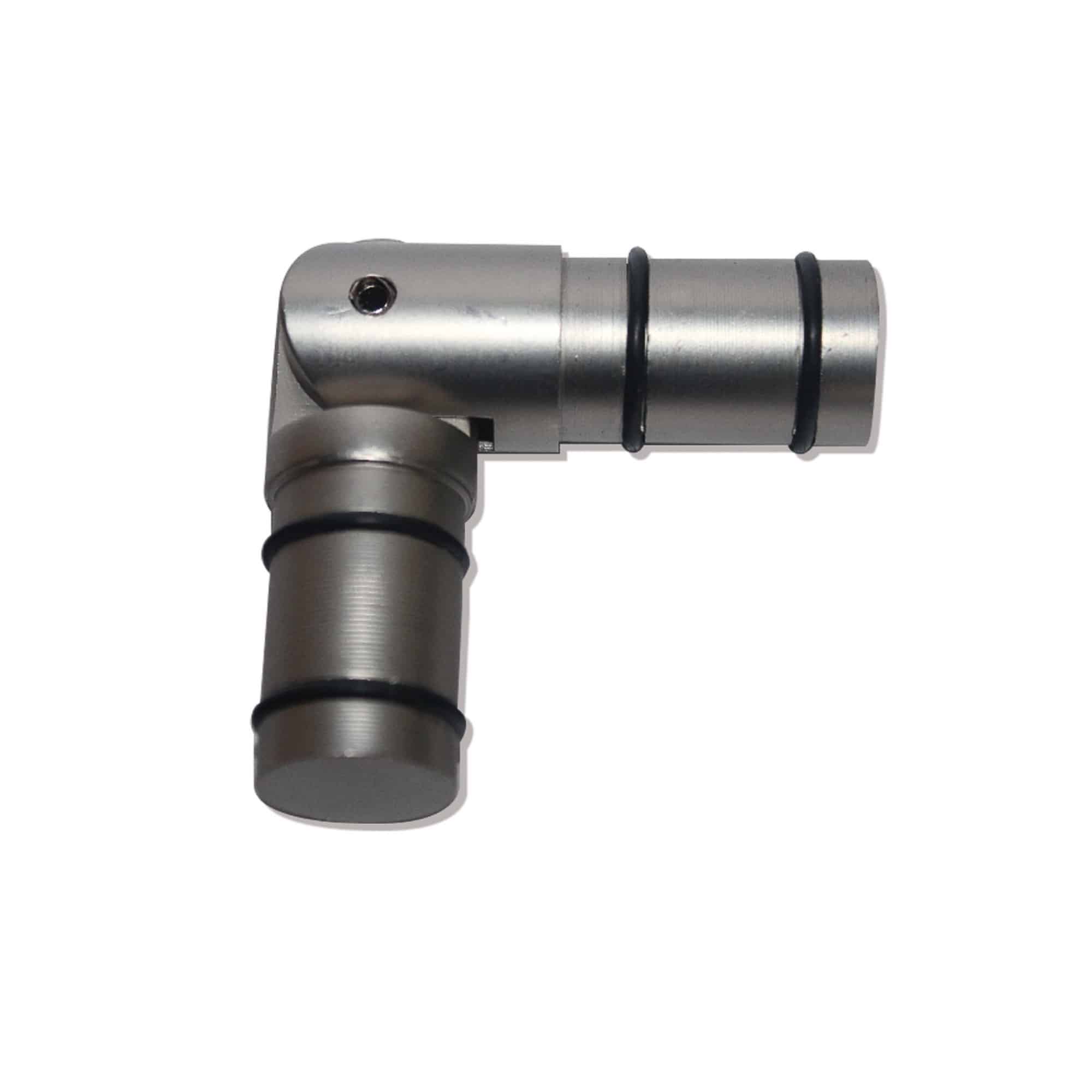 Codo Articulado Satín Para Barras De Cortina 19 Mm