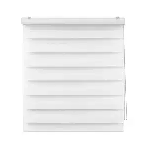 Cortina Roller Duo Zebra Día Y Noche Blanco 150 X 250 Cm Sunfree