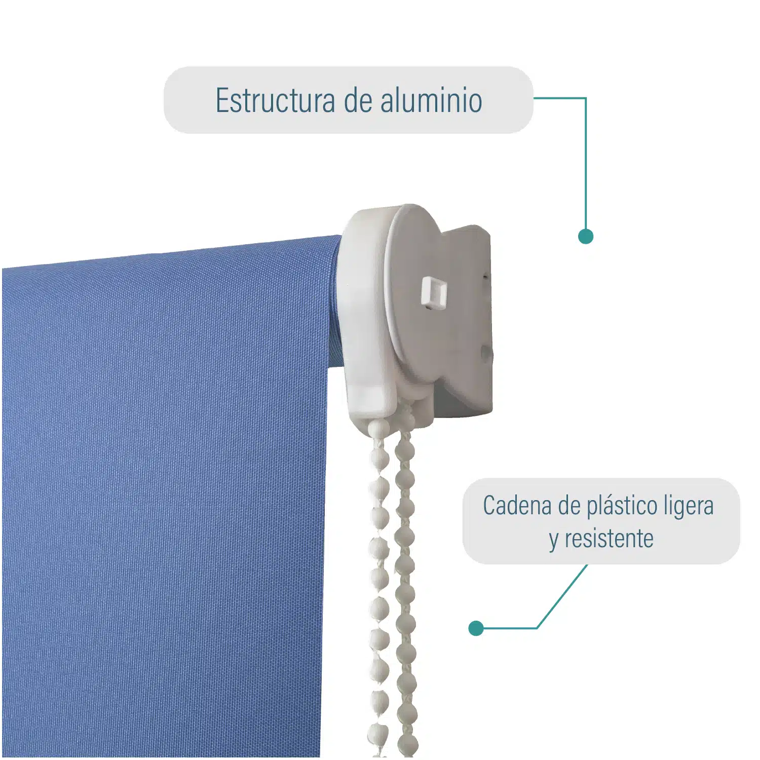 Cortina Roller Blackout Azul 200 X 250 Cm Sunfree - Imagen 3