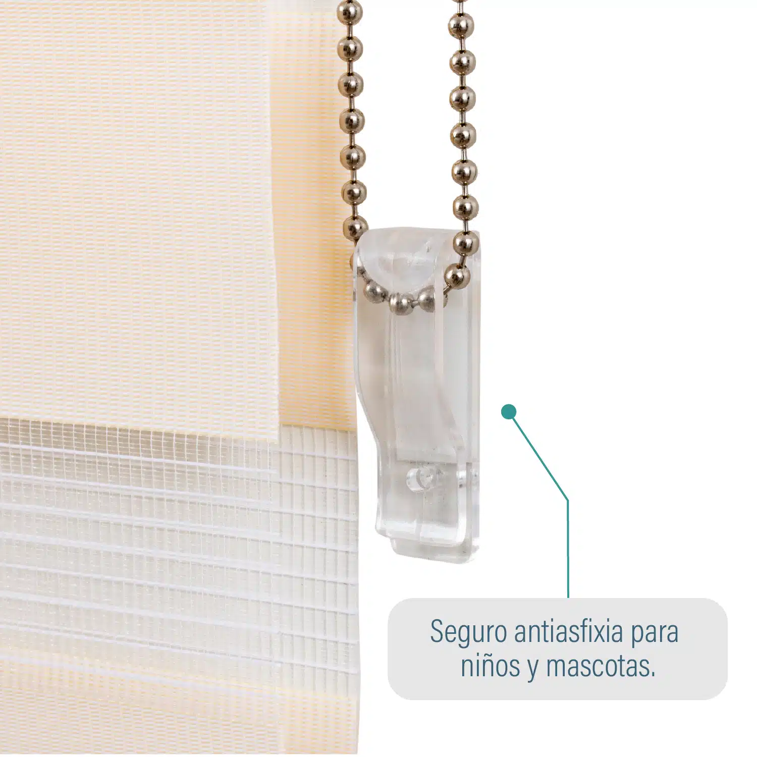 Cortina Roller Duo Zebra Día Y Noche Beige 180 X 250 Cm Sunfree - Imagen 4