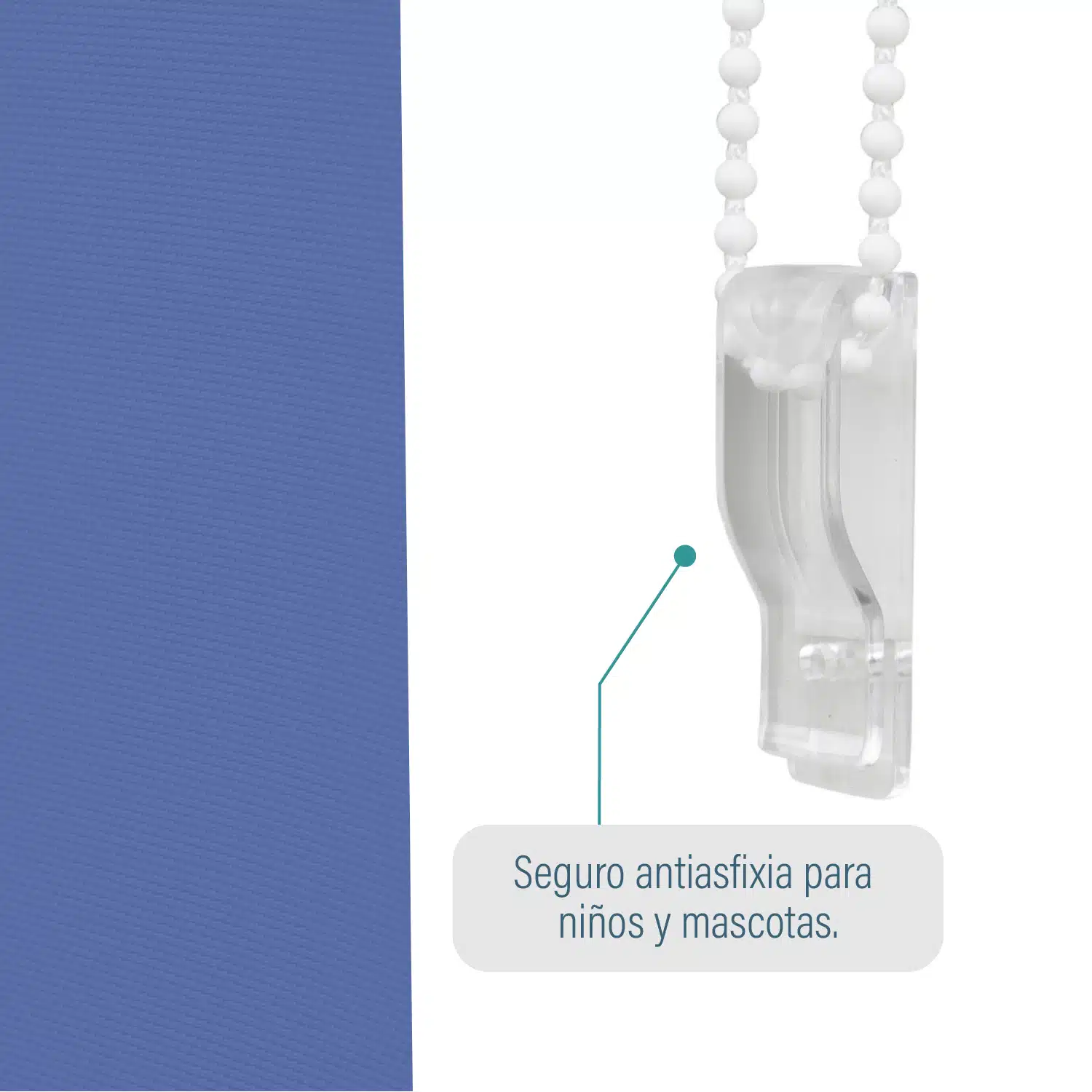 Cortina Roller Blackout Azul 200 X 250 Cm Sunfree - Imagen 4