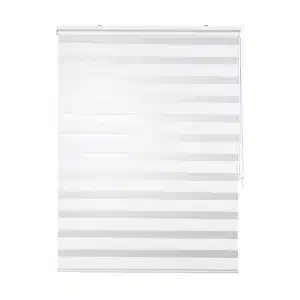 Cortina Roller Duo Zebra Día Y Noche Blanco 150 X 250 Cm Sin Cenefa Sunfree