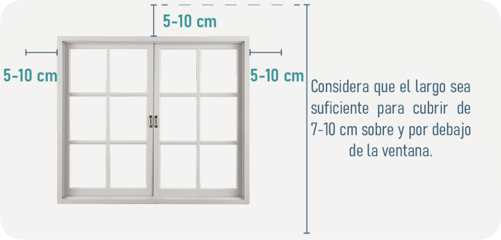 Guias de medidas cortinas roller