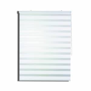 Cortina Roller Duo Zebra Día Y Noche Blanco 180 X 250 Cm Sin Cenefa Sunfree