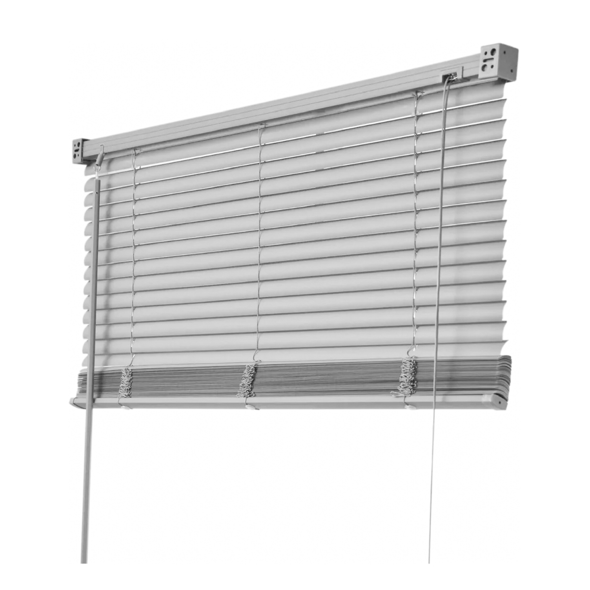 Persiana Veneciana Pvc 25MM 180X165 Cm Manual Gris Ceniza Aura - Imagen 2