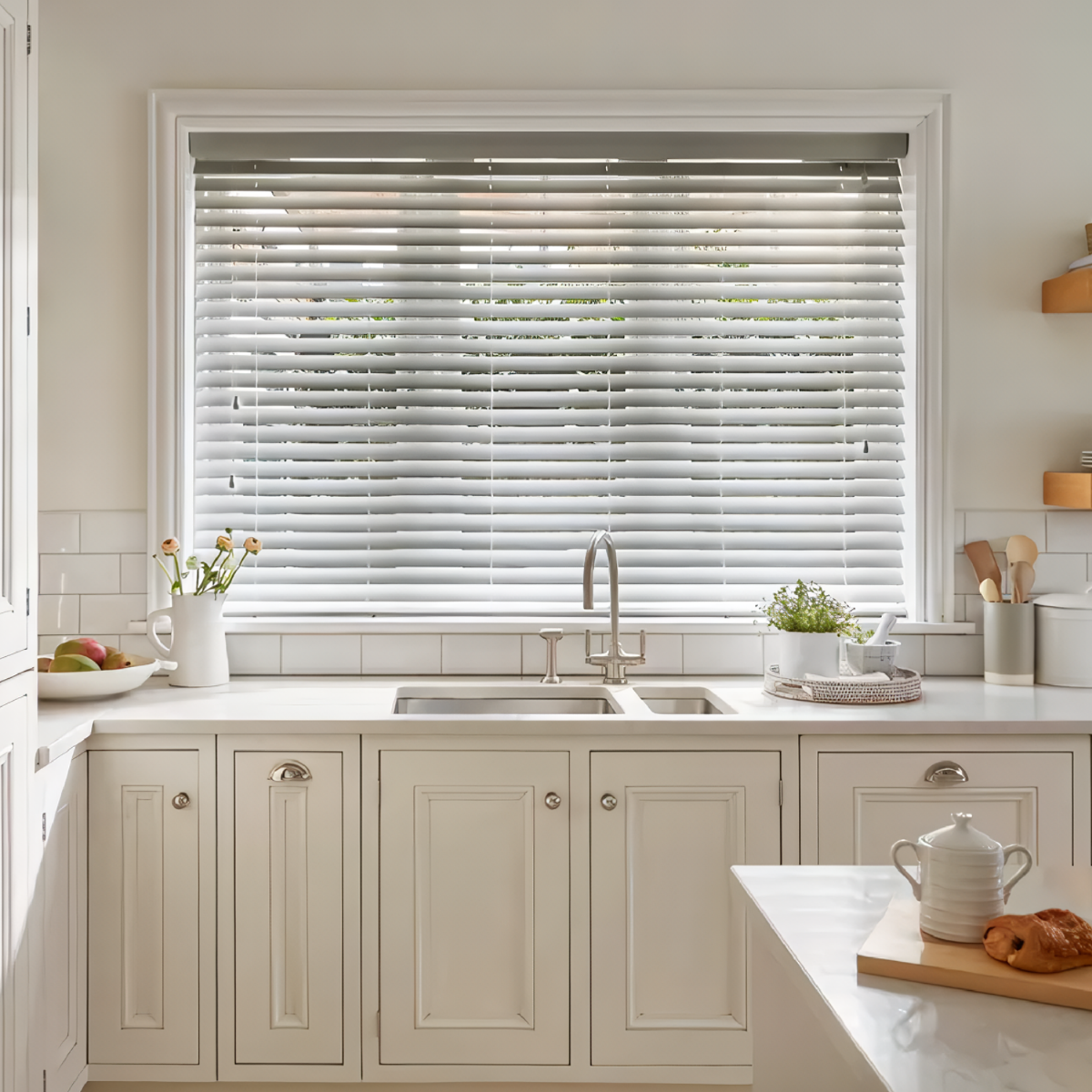 Persiana Veneciana Pvc 25MM 180X165 Cm Manual Gris Ceniza Aura - Imagen 9