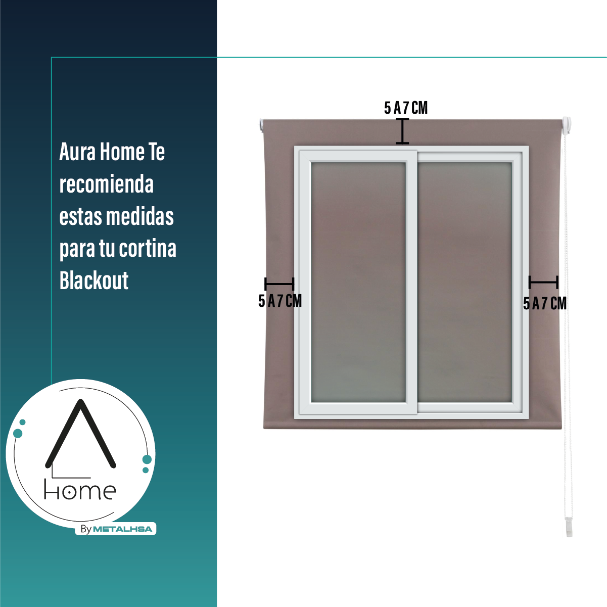 Cortina Roller Blackout Tostado 200 X 165 Cm Sunfree - Imagen 8