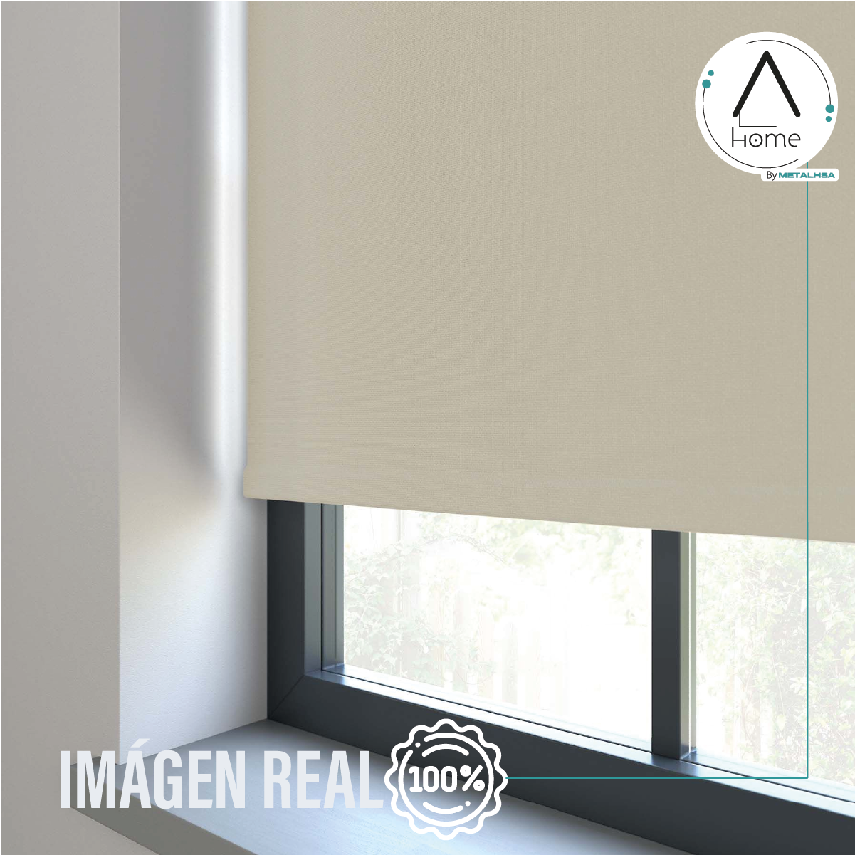Cortina Roller Blackout Beige 90 X 165 Cm Sunfree - Imagen 5