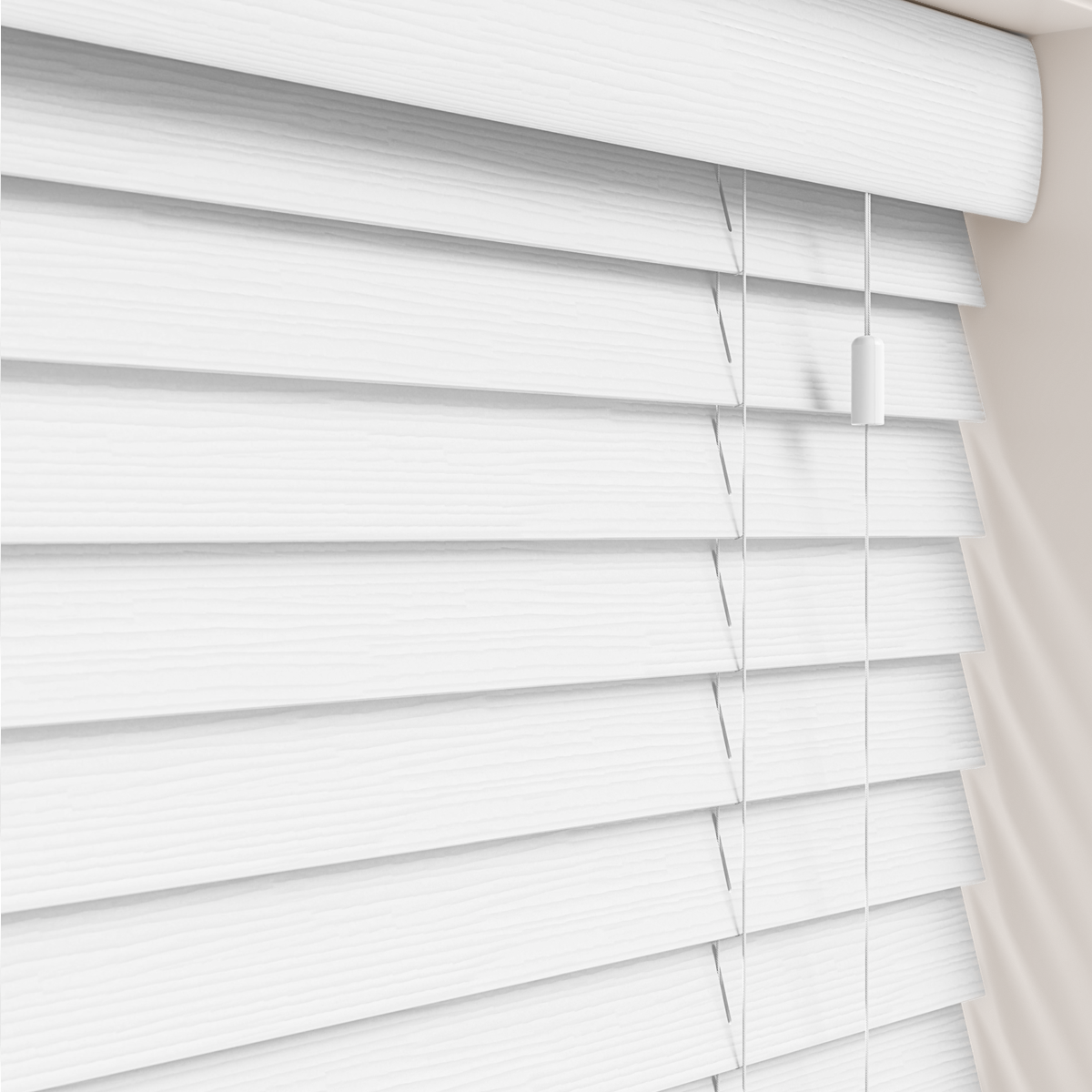 Persiana Imitación Madera 50 MM 160X250 Cm Blanco Texturado Aura - Imagen 6