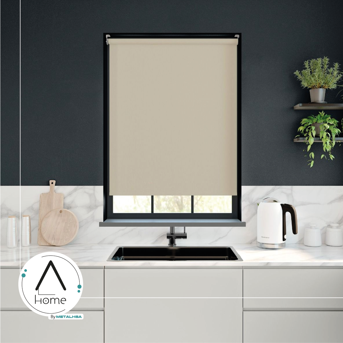 Cortina Roller Blackout Beige 90 X 165 Cm Sunfree - Imagen 6