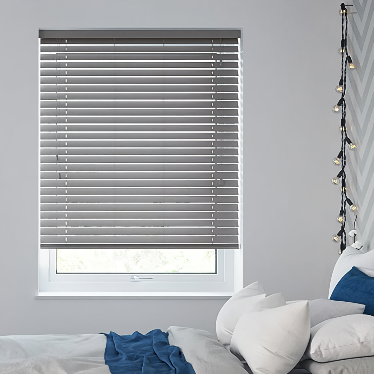 Persiana Imitación Madera 50 MM 120X165 Cm Gris Claro Aura - Imagen 7