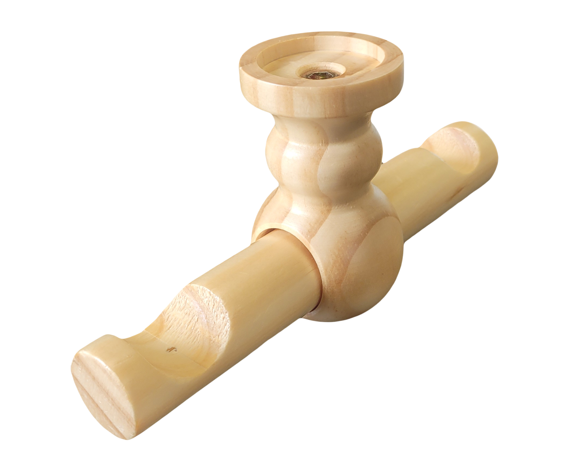 Pack 2 Unidades Soporte Techo Doble De Madera 19/28 Mm Color Natural