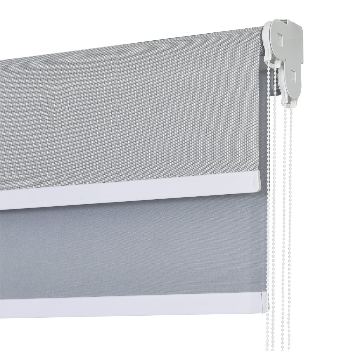 Cortina Roller Doble Blackout y Sunscreen 150 X 165 Cm Color Gris Marca Sunfree - Imagen 3