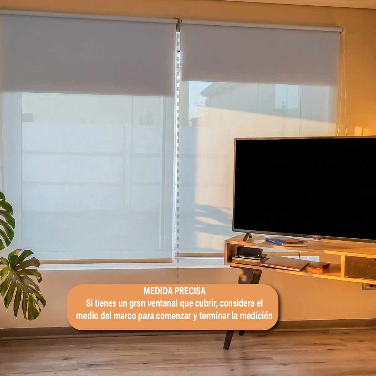 Cortina Roller Doble Blackout y Sunscreen 150 X 165 Cm Color Gris Marca Sunfree - Imagen 7