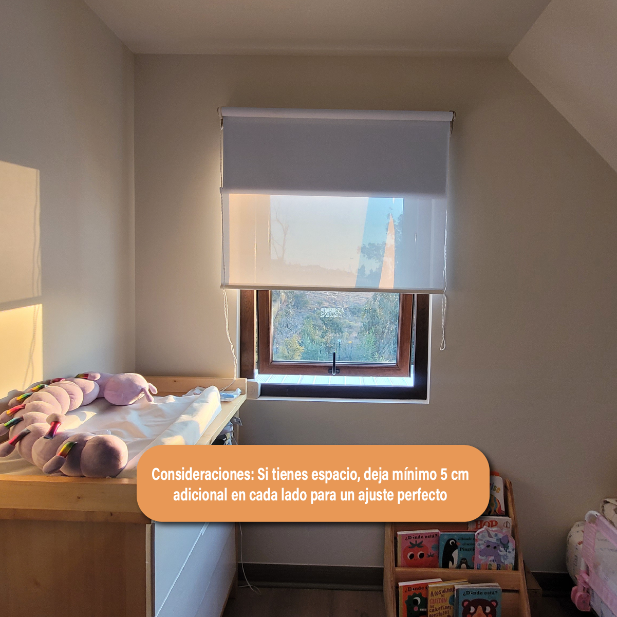 Cortina Roller Doble Blackout y Sunscreen 150 X 165 Cm Color Gris Marca Sunfree - Imagen 9