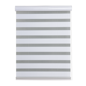 Cortina Roller Duo Zebra Día Y Noche 200 X 250 Cm Color Blanco Marca Aura