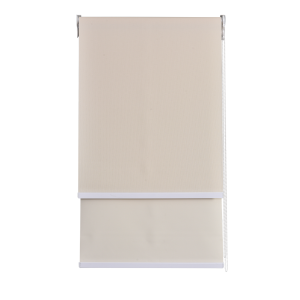 Cortina Roller Doble Blackout y Sunscreen 120X250 Cm Color Beige Marca Aura